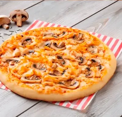 Pizza de Pollo y Champiñón