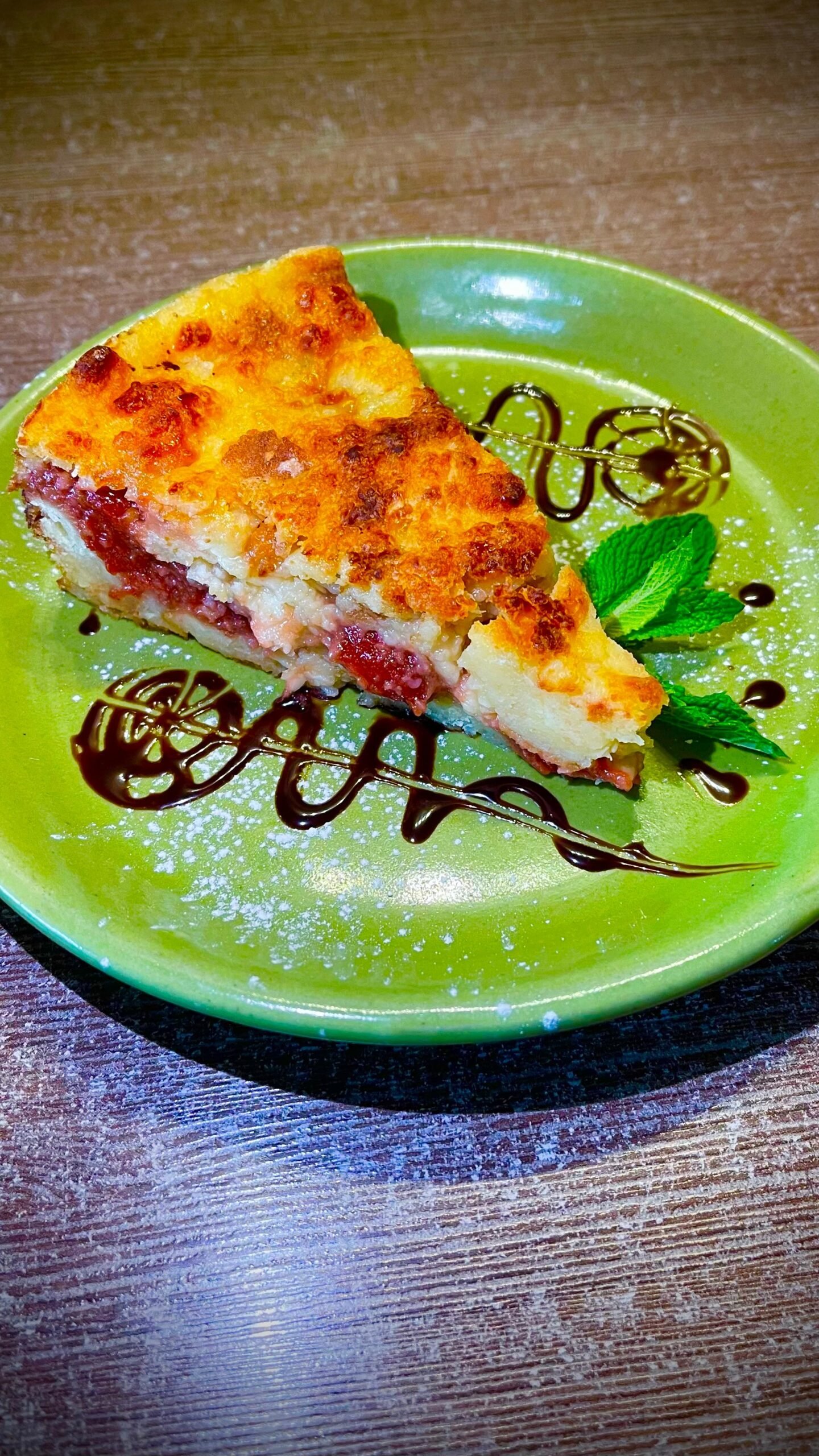 Porción de torta de almojábana con bocadillo, Panethos Chía